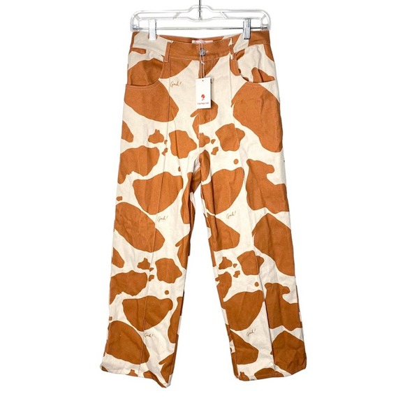 Lisa Says Gah Robyn High-Waisted Jean Cow Print - Picture 2 of 5